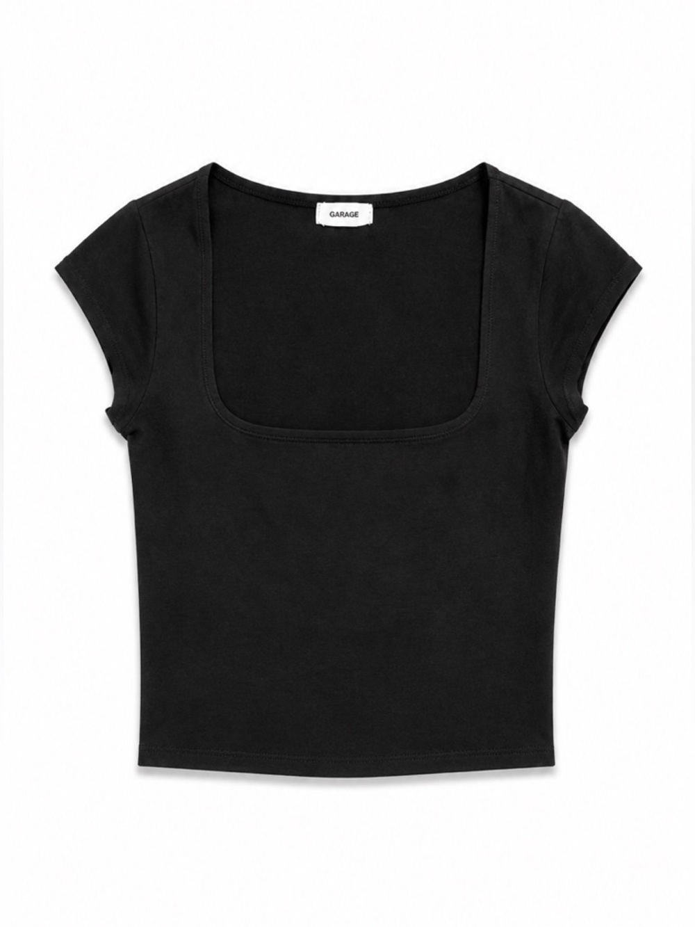 ❁ 3/$15 ❁ Garage Black Square-neck Tee